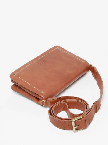 Sac BandouliÃ¨re Boston Cuir Basilic pepper Marron boston BBOS02 vue secondaire 2