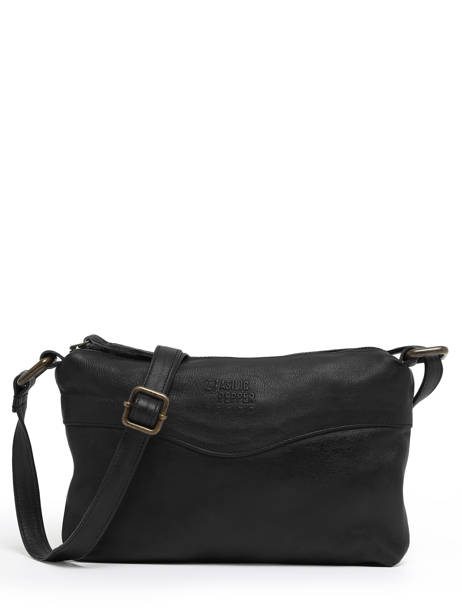 Sac BandouliÃ¨re Cow Cuir Basilic pepper Noir cow BCOW68
