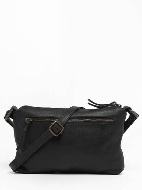 Sac BandouliÃ¨re Cow Cuir Basilic pepper Noir cow BCOW68 vue secondaire 4