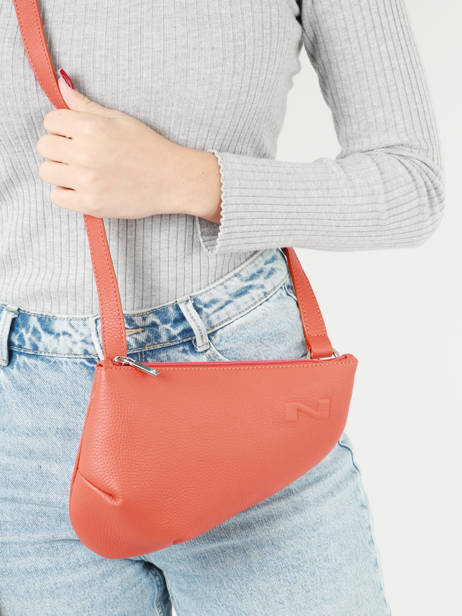 Sac BandouliÃ¨re City Perle Cuir Nathan baume Orange n city N1811000 vue secondaire 1
