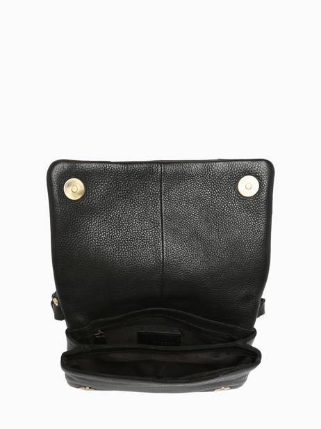 Sac BandouliÃ¨re Boston Cuir Basilic pepper Noir boston BBOS03 vue secondaire 3