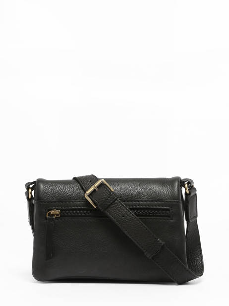 Sac BandouliÃ¨re Boston Cuir Basilic pepper Noir boston BBOS03 vue secondaire 4