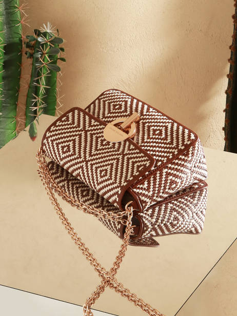 Sac BandouliÃ¨re Moon Vanessa bruno Rose moon 16V40533 vue secondaire 5