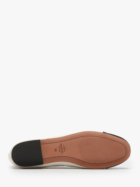 Ballerines En Cuir Inuovo Beige women A94001 vue secondaire 3
