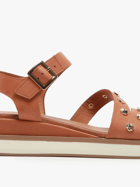 Sandales En Cuir Inuovo Vert women 113094 vue secondaire 1