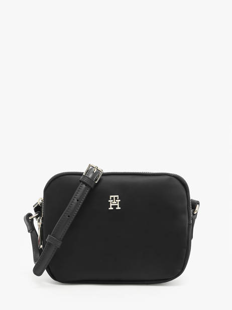 Sac BandouliÃ¨re Poppy Nylon Tommy hilfiger Noir poppy AW15638