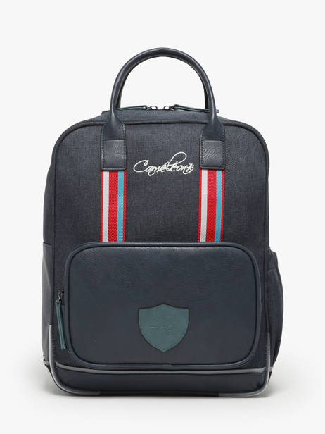 Sac Ã  Dos 2 Compartiments Cameleon Bleu vintage urban SD37