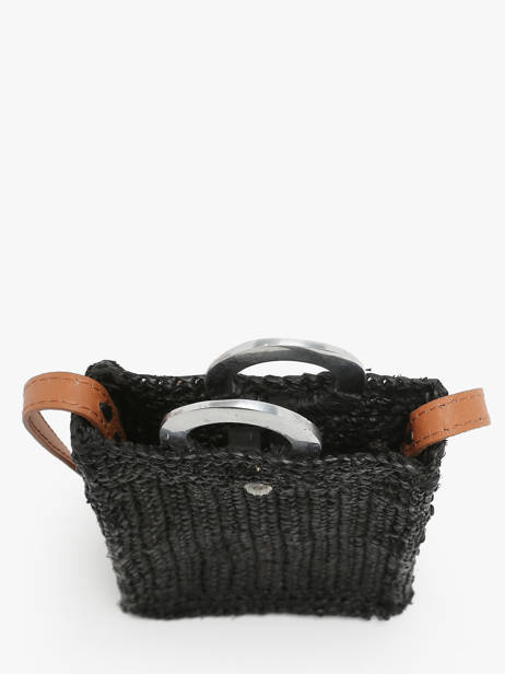 Sac BandouliÃ¨re L'atelier Du Crochet Le voyage en panier Noir l'atelier du crochet AM776 vue secondaire 3