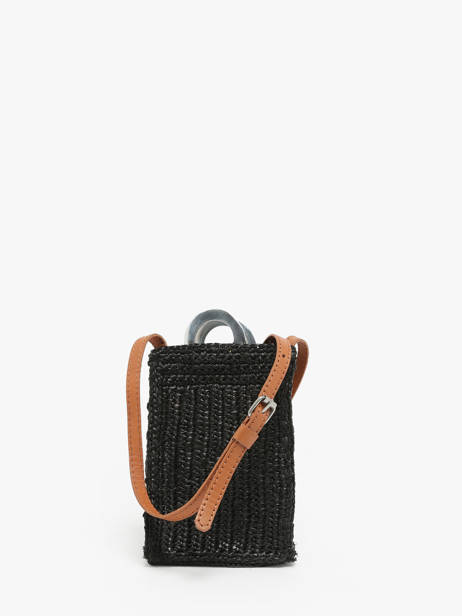 Sac BandouliÃ¨re L'atelier Du Crochet Le voyage en panier Noir l'atelier du crochet AM776 vue secondaire 4