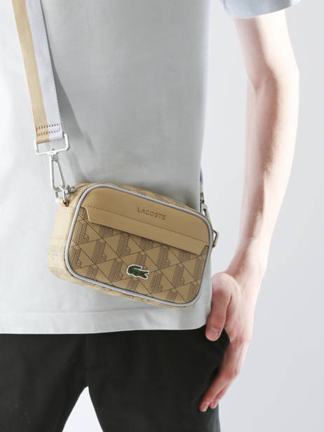 Sac Bandoulière Lacoste Beige the blend NH4526BG vue secondaire 1