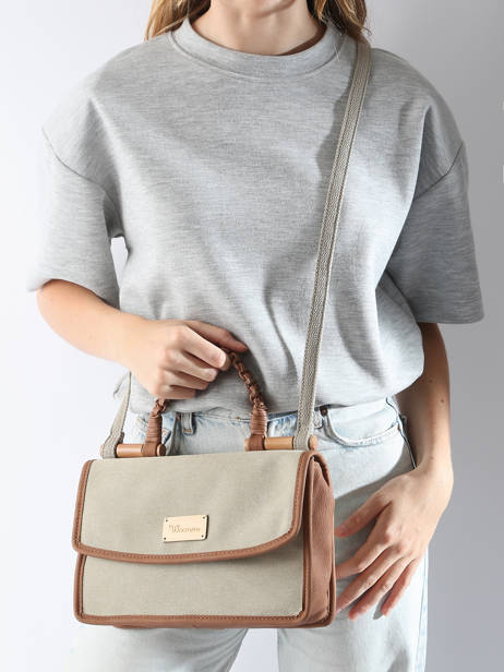 Sac BandouliÃ¨re Laelia Woomen Beige laelia WLAE03 vue secondaire 1