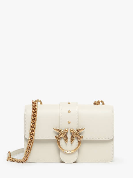 Sac BandouliÃ¨re Love Bag Icon Cuir Pinko Blanc love bag icon A0F1