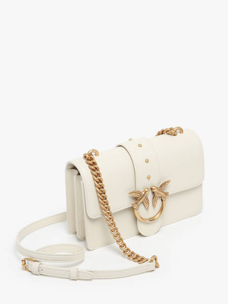 Sac BandouliÃ¨re Love Bag Icon Cuir Pinko Blanc love bag icon A0F1 vue secondaire 2