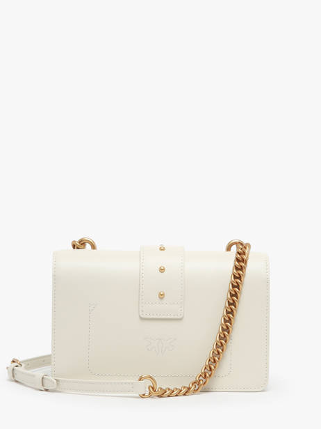 Sac BandouliÃ¨re Love Bag Icon Cuir Pinko Blanc love bag icon A0F1 vue secondaire 4