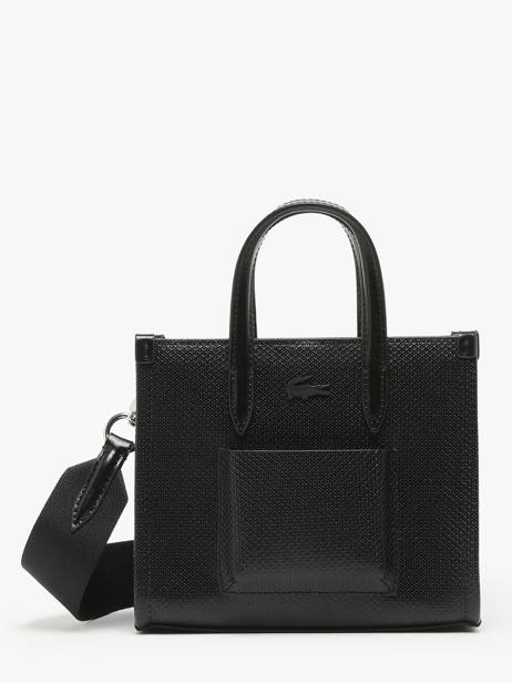 Sac BandouliÃ¨re Chantaco Cuir Lacoste Noir chantaco NF4535KL
