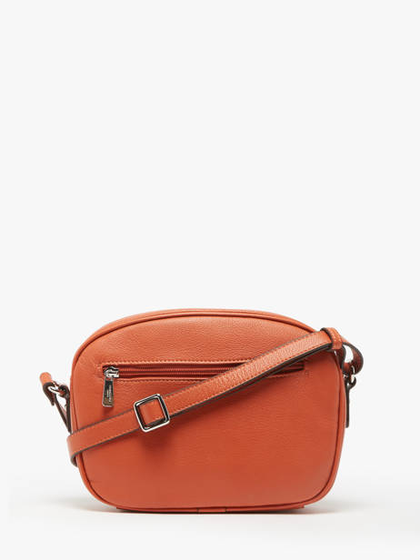 Sac BandouliÃ¨re Confort Cuir Hexagona Orange confort 469993 vue secondaire 4