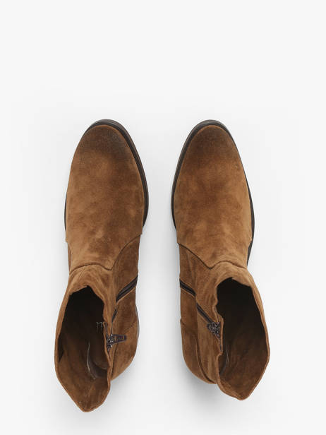 Bottines Ã  Talon Alias Trevor En Cuir Aliwell Marron women ALIAS vue secondaire 4