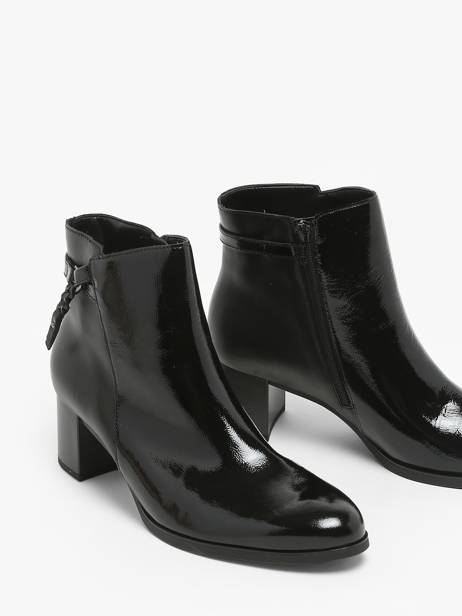 Boots Ã  Talon En Cuir Gabor Noir women 97 vue secondaire 2