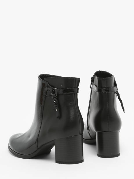 Boots Ã  Talon En Cuir Gabor Noir women 97 vue secondaire 3