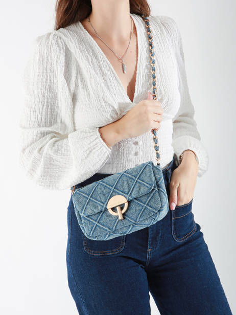 Moyen Sac BandouliÃ¨re Moon Denim Vanessa bruno Bleu moon 14V40533 vue secondaire 1