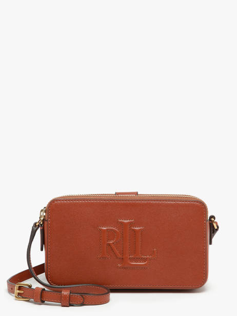 Sac BandouliÃ¨re Anstey Cuir Lauren ralph lauren Marron anstey 32951475