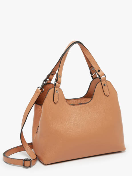Sac Ã  Main Caviar Cuir Milano Marron caviar CA24067 vue secondaire 2