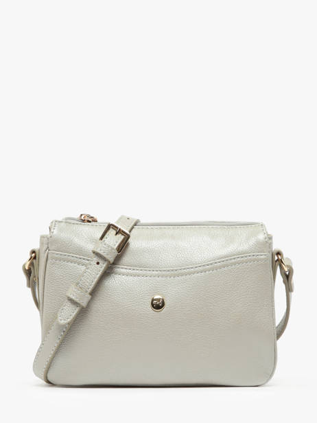 Sac BandouliÃ¨re Luna Cuir Hexagona Argent luna 6820086
