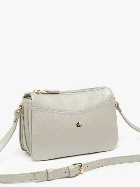 Sac BandouliÃ¨re Luna Cuir Hexagona Argent luna 6820086 vue secondaire 2