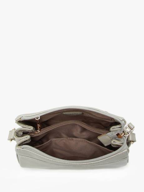 Sac BandouliÃ¨re Luna Cuir Hexagona Argent luna 6820086 vue secondaire 3