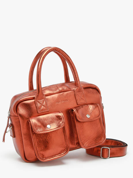Sac BandouliÃ¨re Le Dandy S Ginger Cuir Paul marius Orange ginger DANDSGIN vue secondaire 2