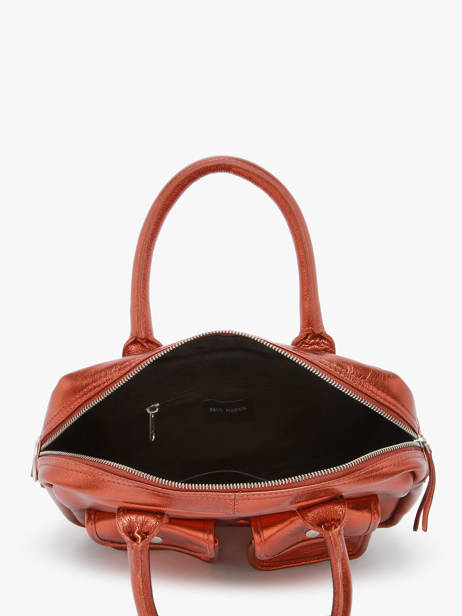 Sac BandouliÃ¨re Le Dandy S Ginger Cuir Paul marius Orange ginger DANDSGIN vue secondaire 3