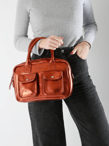 Sac BandouliÃ¨re Le Dandy S Ginger Cuir Paul marius Orange ginger DANDSGIN vue secondaire 1