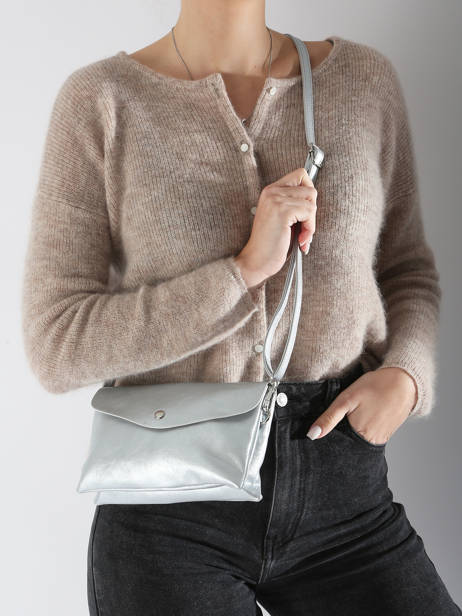 Sac BandouliÃ¨re Venus Miniprix Argent venus F2309 vue secondaire 1