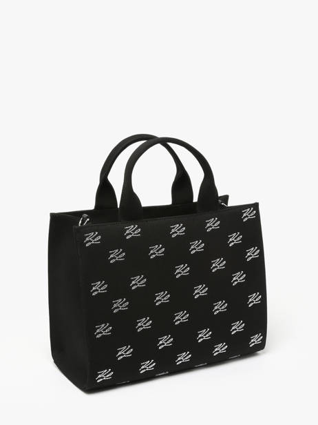 Sac BandouliÃ¨re K Autograph Coton Karl lagerfeld Noir k autograph A1W50025 vue secondaire 2
