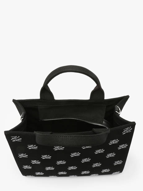 Sac BandouliÃ¨re K Autograph Coton Karl lagerfeld Noir k autograph A1W50025 vue secondaire 3