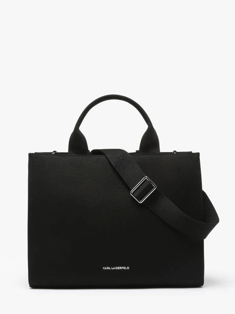 Sac BandouliÃ¨re K Autograph Coton Karl lagerfeld Noir k autograph A1W50025 vue secondaire 4