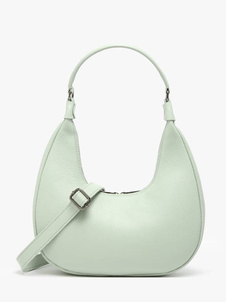 Sac PortÃ© Ã©paule Caviar Cuir Milano Vert caviar CA24121