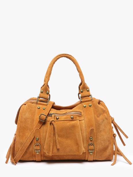 Sac PortÃ© Main Milano Marron velvet VE24094