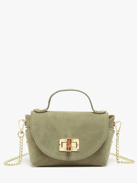 Sac Bandoulière Velvet Cuir Milano Vert velvet VE24117