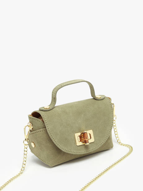 Sac Bandoulière Velvet Cuir Milano Vert velvet VE24117 vue secondaire 2
