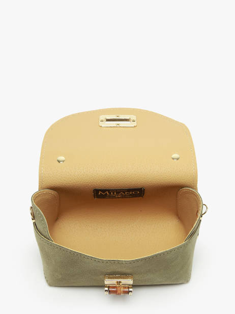 Sac Bandoulière Velvet Cuir Milano Vert velvet VE24117 vue secondaire 3