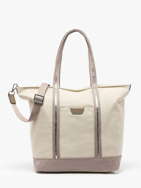 Sac PortÃ© Ã©paule A4 Kaya Toile Hexagona Beige kaya 5920056