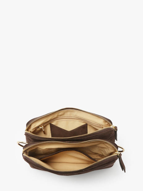Sac BandouliÃ¨re Nael Cuir Nat et nin Marron vintage NAEL vue secondaire 3