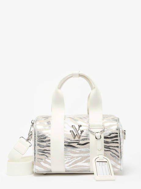 Sac PortÃ© Main Zebra Polyester Vanessa wu Argent zebra MA0122