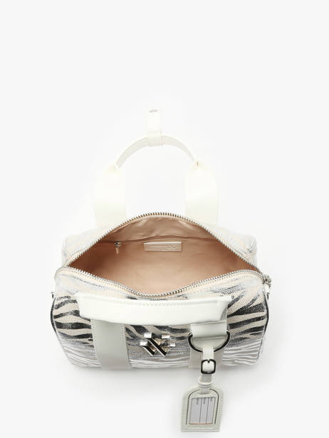 Sac PortÃ© Main Zebra Polyester Vanessa wu Argent zebra MA0122 vue secondaire 3