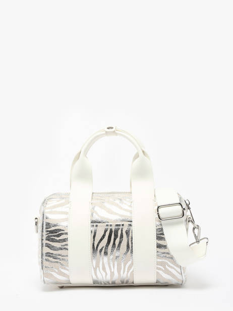 Sac PortÃ© Main Zebra Polyester Vanessa wu Argent zebra MA0122 vue secondaire 4