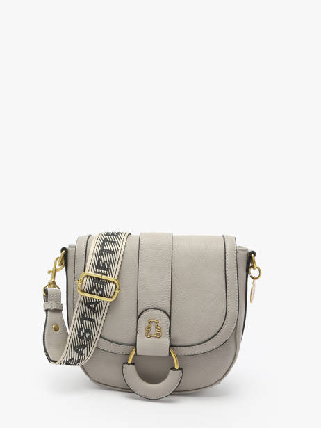 Sac BandouliÃ¨re Anneau Lulu castagnette Gris anneau YSEE