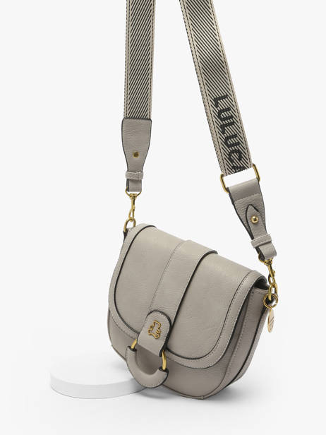 Sac BandouliÃ¨re Anneau Lulu castagnette Gris anneau YSEE vue secondaire 2