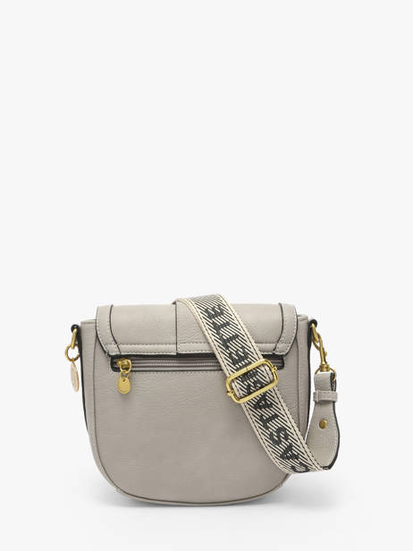 Sac BandouliÃ¨re Anneau Lulu castagnette Gris anneau YSEE vue secondaire 4
