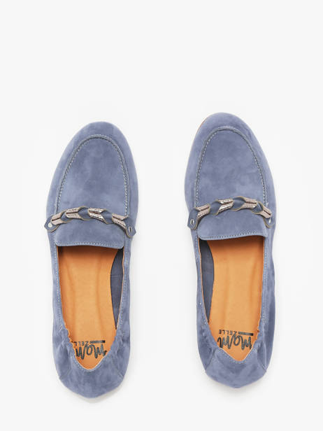 Mocassins Zanga En Cuir Mam'zelle Bleu women CSIRK28 vue secondaire 4